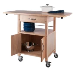 Rachael Kitchen Cart Beech - Winsome -Baxton Studio Shop GUEST fb666c91 ddad 4059 a398 2ec5c0c09f6a