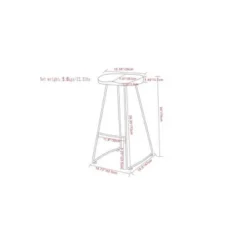 Set Of 2 Leemington Saddle Barstools - WyndenHall -Baxton Studio Shop GUEST fbffabaa 5503 454b af5e 8c1ae6697b9b
