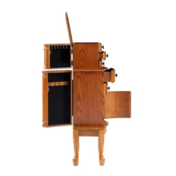 Marie Jewelry Armoire Oak - Powell Company -Baxton Studio Shop GUEST fc080d4f ddd1 437c 91ee bc1ee9ab38cb