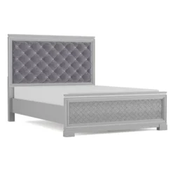 5pc Tenaya Bedroom Set Silver/Gray - HOMES: Inside + Out -Baxton Studio Shop GUEST fc8fe37e b272 4c5f 9019 43c671948a3c