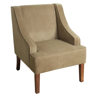 Velvet Swoop Armchair - HomePop 4 Velvet Swoop Armchair - HomePop - Image 4