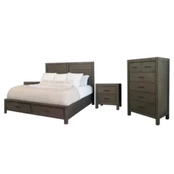 4pc Alix Bedroom Set Gray - Abbyson Living -Baxton Studio Shop GUEST fdb2c8eb 8463 450d b21d 81ab2d169d3f