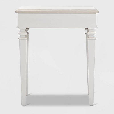 Benson End Table Nightstand With Drawers Light Gray - Finch 10 Benson End Table Nightstand With Drawers Light Gray - Finch - Image 10