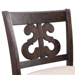 2pc 30" Stanford Swirl Back Barstool Set Smokey Walnut - Picket House Furnishings -Baxton Studio Shop GUEST fe393448 908b 468d a2d7 3b0d38c8dc6f