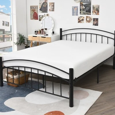 Costway TwinFullQueenKing Size 10'' Foam Mattress Jacquard Medium Firm Bed-in-a-Box Bed Room W/Removable Cover 1 Costway TwinFullQueenKing Size 10'' Foam Mattress Jacquard Medium Firm Bed-in-a-Box Bed Room W/Removable Cover