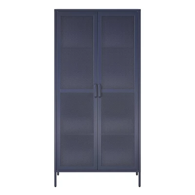 Channing Tall 2 Door Storage Cabinet Mesh Metal Locker - Novogratz 13 Channing Tall 2 Door Storage Cabinet Mesh Metal Locker - Novogratz - Image 13