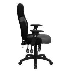 Emma And Oliver High Back Ergonomic Black/Gray Mesh Swivel Task Office Chair W/ Adjustable Arms -Baxton Studio Shop GUEST ff9f4fac 5b07 4587 9ee9 60fd94abbfc0